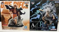 一番くじ ワンピース A賞 モンキー・D・ルフィ 魂豪示像 ギア5 2種セット