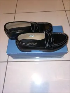HARUTA　ブラック　ローファー22cm EE