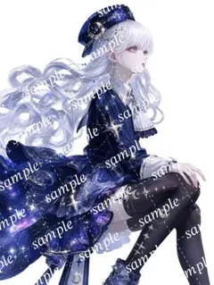 No.484＊オリジナル人物ステッカー 5枚