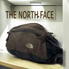 【美品】THE NORTH FACE ウエストバッグ NN77005 茶×黒