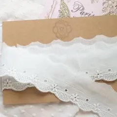 フランス アンティーク レース スカラップ 1m