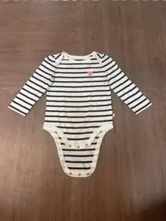 ストライプ柄ロンパース（長袖）