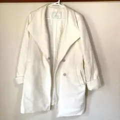 CECIIL McBEE ホワイト チェスターコート M