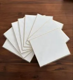 【新品未使用】 色紙 金無地 8枚セット 18.2㎝ × 21.2㎝ 即日発送