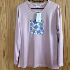 kaepaピンク 薄手長袖 Tシャツ 2L カラフルデザインのサムネイル