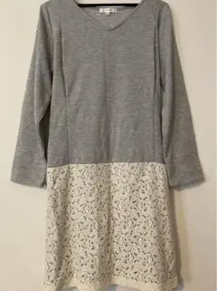 LOVEMIC（ラブミック） 授乳　マタニティ　ワンピース　レース　Lサイズ