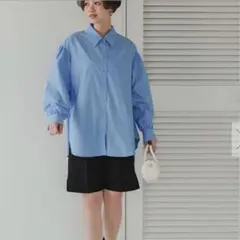 titivate バックシャーリングシャツ ブルーのサムネイル