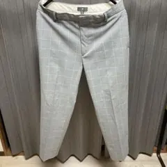 H&M スラックス スリムフィット グレー チェック柄のサムネイル
