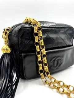 【最安値】CHANEL マトラッセ フリンジ チェーン ショルダーバッグ