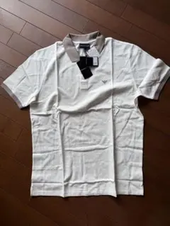 新品EMPORIO ARMANI ポロシャツ ホワイト/ベージュ