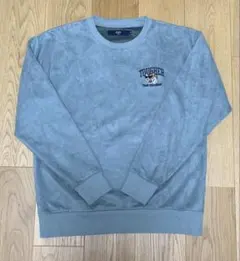 【美品・極上の肌触り】SHIPS フェイクスエード 刺繍スウェット Lのサムネイル