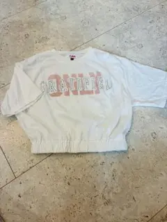 ピンクラテ　ホワイト Tシャツ　ロゴプリントのサムネイル