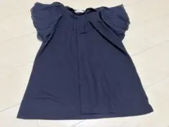 Mew's REFINED CLOTHES 半袖トップス ネイビーのサムネイル