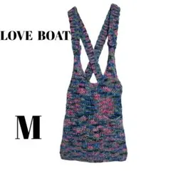 【ラブボート】ジャンパースカート　ニット　マルチカラー　個性　カラフル