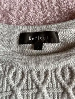 Reflect ケーブル編みグレーセーター サイズ7