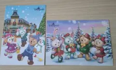 HKDL　香港ディズニーランド クリスマス ポストカード