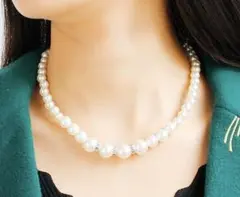 新作☆アジャスター付き☆大粒パールネックレス 結婚式 ウエディング