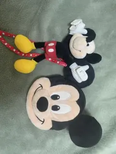 ミッキーマウス ぬいぐるみ ストラップ付き