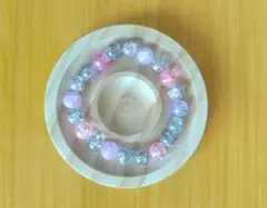 ガラスビーズブレスレット２個セット