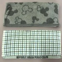 BEVERLY HILLS POLO CLUB ミッキータオルハンカチ2枚セット