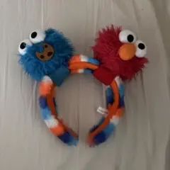 ユニバ カチューシャ エルモ クッキーモンスター