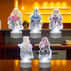 【キミとアイドルプリキュア アクリルライト】全5種　コンプ　新品未開封