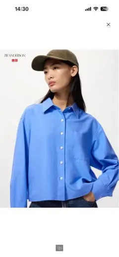 JW ANDERSON ブルーシャツ Lサイズ
