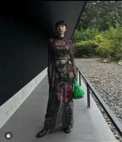 【未使用】AMERI × THE MET SHEER DRESS M size