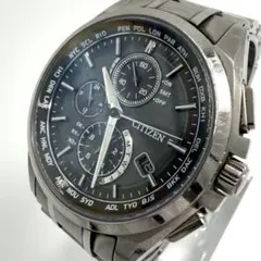 【稼動】 美品 CITIZEN アテッサ 腕時計 ダイレクトフライト メンズ