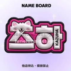 【オーダーページ・購入前コメント要】　カズハ　ぷっくりネームボードのサムネイル