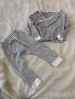 プチバトー♡ボーダー柄 ベビーセットアップ18m/81cm