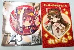 東方Project 博麗霊夢 平成ギャル 缶バッジ ミニフォト 霊夢