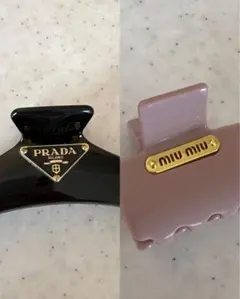 PRADA ミュウミュウ ノベルティ　ヘアクリップのサムネイル