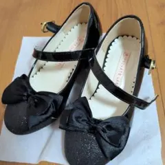 PRIVATE LABEL ブラックフォーマルシューズ　１７センチ