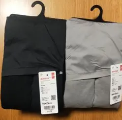 新品タグ付☆ユニクロ☆ヒートテック　ライニングパデッドマフラー　黒、グレー計2点