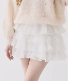 one after another NICE CLAUP フリルミニスカート