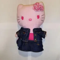 ハローキティ デニムぬいぐるみ