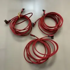 L字型　ライトニング充電ケーブル　3m 3本セット