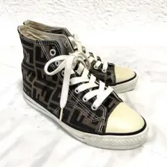 フェンディ☆ハイカットスニーカー ズッカ柄 36 23.0