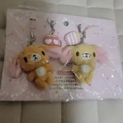 新品未開封シュガーバニーズペアストラップマスコットぬいぐるみ 新品未開封シュガーバニーズペアストラップぬいぐるみマスコット当時