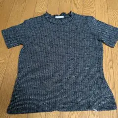 ZARA　フリルネックカットソー