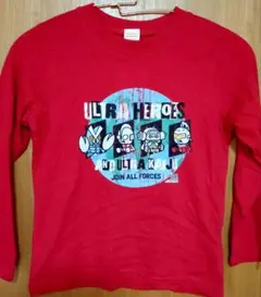 新品タグ付き　ウルトラヒーローズ 長袖Tシャツ 赤120