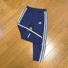 アディダス ジャージ パンツ 長ズボン ネイビー 迷彩 反射板 ポケット 120