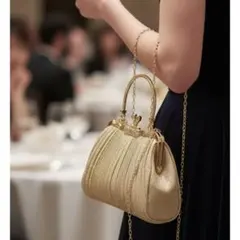 ゴールド グリッター クラッチ パーテイバッグ ラメ きらきら 卒業式