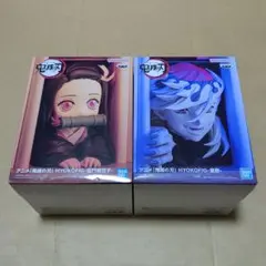 鬼滅の刃 HYOKOFIG 竈門禰豆子 童磨 フィギュア 2個セット ③