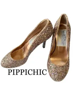 PIPPICHIC ゴールド グリッター パンプス　38 PIPPICHIC ゴールド グリッター パンプス 38 PIPPICHIC(ピッピ