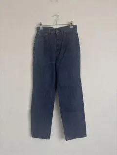 gu ハイウエストストレートジーンズ