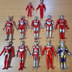 処分セール レトロ ウルトラマン ソフビ フィギュア 12体セット