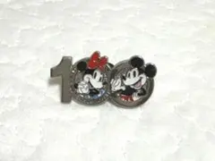 ミッキー ミニー ディズニー100周年 ピンバッジ