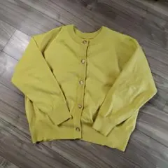 10回未満の着用　ドレスキップ　前後　2WAY　ニットカットソー　M　イエロー